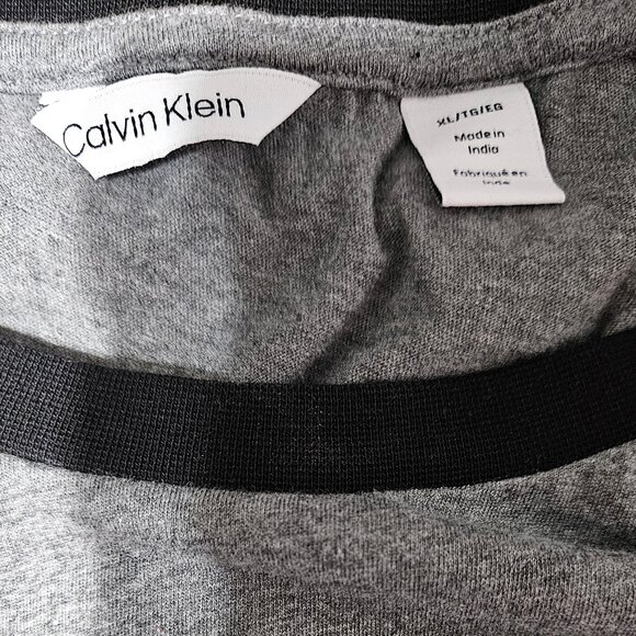 Calvin Klein Gray/Black Men's T-Shirt - Picture 2 of 3